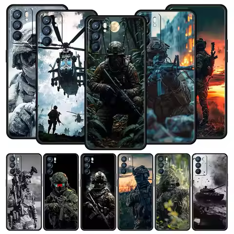 Military Army Special Forces Case For Oppo Reno13 Reno12 Reno11 F Reno10 Pro A54 5G Find X5 A9 A57 A