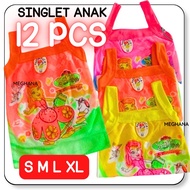 12 PCS Girls' Singlets with Cartoon Patterns CuteTALIs - MEGHANA ID