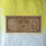 100 escudos 1959 Uang kuno Timor Portugis