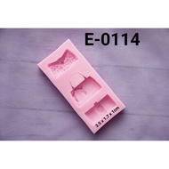 E-0114 Silicone Mold Chocolate Mold Pudding Mold handbag