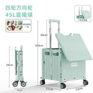 買菜小拉車超市購物小推車折疊款露營家用拿取快遞手推車擺攤神45Ll