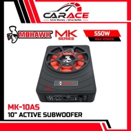 Mohawk Subwoofer 10" Active Subwoofer UnderSeat 10Inch Car Woofer Bass Amplifier MK Series MK-10AS