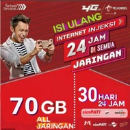 Kartu Perdana Paket Data Internet 70GB Telkomsel Full 24 Jam Murah