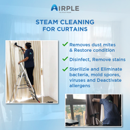 Highest 5 Stars rated Steam Cleaning For Curtains - Airple Aircon
