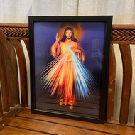 G to G Catholic Christian 3D Holy Image Framed Wall Picture - Divine Mercy