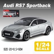 LEO 1:24 Audi RS7 Sportback Diecast โมเดล รถอัลลอยด์รถยนต์ของเล่นคอลเลกชันของขวัญสําหรับเด็กชายสาว ข