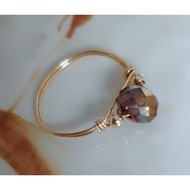 14k Gold Filled (Suasa) Cincin Kristal