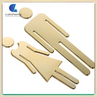 🚽 Funny Men's and Women's Bathroom Signs Restroom Signs Miss 20x7x0.4cm Golden