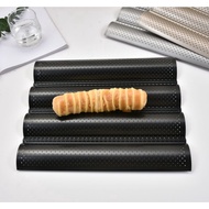 Perforated Baguette Pan French Bread Tray Wave Loaf Mold French Bread Baking Mold Bread Wave Baking 