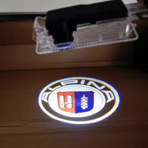 1Pairs ALPINA Logo Projector Light ALPINA Shadow Light ALPINA Door Light Courtesy Lamp Fit For F90 E