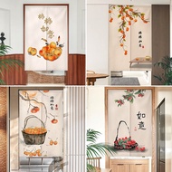 新中式门帘 New Chinese Style Door Curtain for Kitchen Dining Room Long Doorway Curtain Partition for Privacy Feng Shui Curtain Small Long Cabinet Curtain