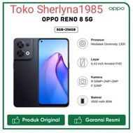 Oppo Reno 8 5G Ram 8GB+5GB/Rom 256GB Handphone Android garansi resmi