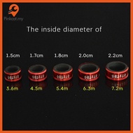Pinkcat 1pcs Aluminum Alloy Fishing Rod Anti-skid Stop Ring Pole Sleeve Metal Rod Clip O-shaped Ring