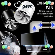 GESH1 Mute Exhaust Fan, Air Ventilation 4'' 6'' Exhaust Fan, Multifunctional Super Suction Black White Pipe Toilet Ceiling Booster Household Kitchen
