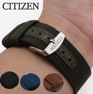 Citizen Citizen Watch Band Men's Eco-Drive Watch Accessories Blue Angel 20 22 23mm Nylon Canvas