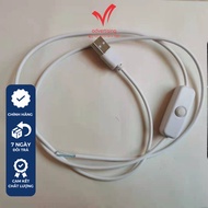 USB plug switch connection cable - USB connection switch cable for led lights - wire length 1m5