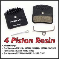 4 Piston Brake Pads Kocevlo H03A Resin Ice Tech Disc Brake Pads For Shimano M8020 M820 M640 M6120 M7