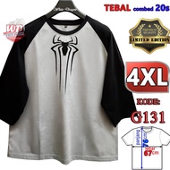 4XL T-SHIRT REGLAN SPIDER MAN T-SHIRT JUMBO SIZEBIG