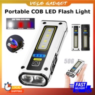 Portable COB LED Flash Light Flood Light Emergency Light Work Light Rechargeable With 7 Mode Type-C 