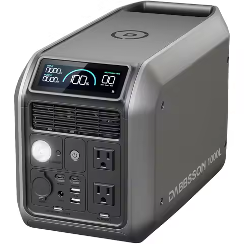 1008Wh Solar Generator, Semi-Solid LiFePO4, 1200W AC Output/100W USB-C, 1600W Power Boost, 1.3X Long