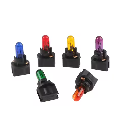 10PCS T5 T6.5 Led Bulb W1.2WCar Interior Lights Dashboard Heating Indicator Wedge Auto Instrument La