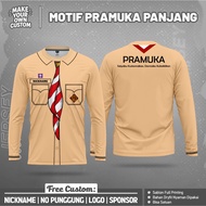 DRYFIT JERSEY Premium Jersey M0T1F Long DryfitPRAMUKA Custom Name Number Full Printing