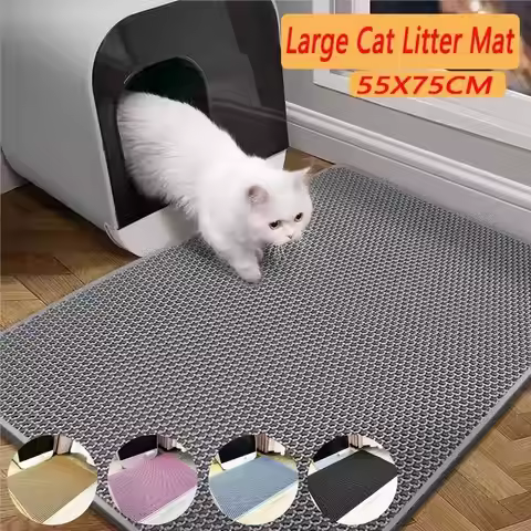 Cat Litter Mat Pet Toilet Waterproof Double Layer Pet Litter Box Mat Nonslip Sand Cat Washable Mat C