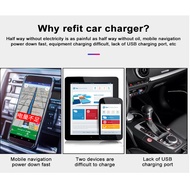 EZShopping WUPP Car Charger PD QC 3.0 Digital USB Type C Port DC Plug 36W - W12V