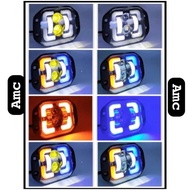 MATA Spotlight Bumper Spotlight 4 eyes lens 24 Watt spot beam LED Bar offroad foglamp driving lamp U