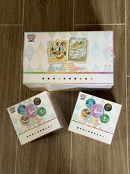 寶可夢朱紫 伊布 伊貝 EEVEE “們”的流沙卡牌展示掛件禮盒，簡中PTCG Pokemon