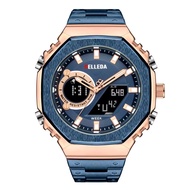 BELLEDA 9950 Jam Tangan Pria Dual Time Fashion Branded Anti Air Bergaransi