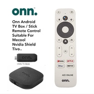 Onn Android TV  / Stick Remote Control Suitable For Mecool Nvidia Shield Tivo..
