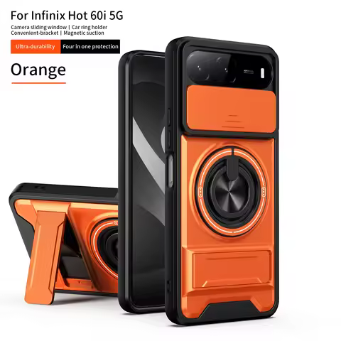 For Infinix Hot 60i Case Infinix Hot 60i Cover Infinix Hot 60i Phone Case Magnetic Holder Military A