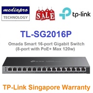 TP-LINK TL-SG2016P Omada Smart 16-port Gigabit Switch (only 8-port PoE+ ) - JetStream  5 Year Local TP-Link Warran
