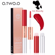 O.two.o 2 in 1 Matte Velvet Glitter Lipgloss Long Lasting Moisturizing Lipstick