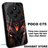 Case hp poco/S20/softcase glossy Poco C75/Casing Poco C75/ can request other types