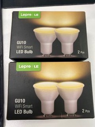 （120v 或者外地適用）Lepro GU10 智慧型 LED 燈膽(4隻），可用Alexa 和 Google Assistant 可用apps調光暗顏色