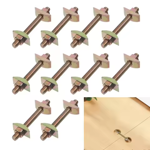 Countertop Connector Bolts, M8x80mm Joint Fasteners, Furniture Fastening Kit, Drawbolt/Bed/Butcher B