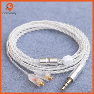 Pinkcat HiFi Earphone Upgrade Cable MMCX 3.5mm 1.2m Silver Plated Cable For IE200/IE300/IE600/IE900/