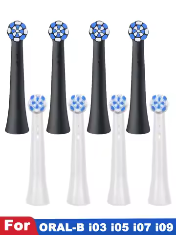 4pcs Replacement Toothbrush Heads Compatible with For Braun Oral B iO 3 4 5 6 7 8 9 10 Series Electr
