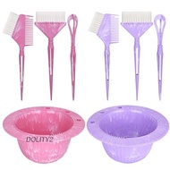 [Dolity2] 4 Pieces Hair Dye Kit with Brush and Bowl Set Salon Tool Easy to Clean Professional Home U