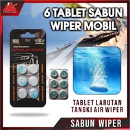 6PCS SABUN WIPER Pil Tablet Tablet Glass ing Biru Pembersih Kaca Mobil