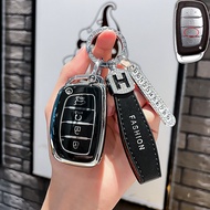 4 buttonTPU Hyundai Car Key Cover Case Shell for Sonata Elantra Tucson ix25 Creta ix35 Case Cover  c