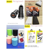 COMBO SET POWER BANK PINENG PN-931 + AWEI 2in1 CABLE CL-73 + AWEI SMART CAR CHARGER C-825 + SPEAKER 