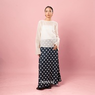 BWBYAZ STAPLE EASE - Lana Skirt Dotty (READY STOCK)