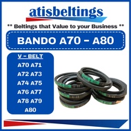 Bando A70 A71 A72 A73 A74 A75 A76 A77 A78 A79 A80 Standard V-Belt 100% ORIGINAL