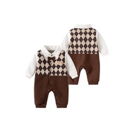 Baby Jumpsuit Spring Autumn Clothes Long Sleeve 3 to 6 Months Baby Boy Romper Autumn Handsome Super 