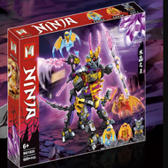 Tương thích LEGO Ninja Series 7012 Crystal King Frost Dragon Titan Mech Crystal Temple