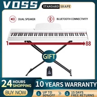 VOSS White Electric 88 Keys Smart Professional Digital Piano Portable Adult and Children Universal