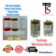 ⚡️Balang kuihraya⚡️Balang /Bekas kuih/balang Biskut/PET Jar/Bekas Kosong/红盖饼罐/Biskut Jar,Balang 750M